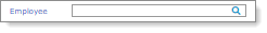 Employee search box for At a Glance panel